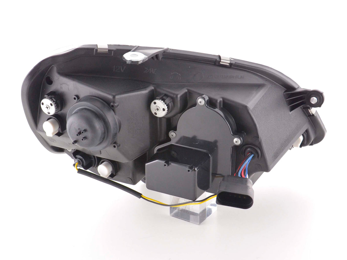 Scheinwerfer Set Daylight LED TFL-Optik VW Polo Typ 9N3 05-09 chrom Scheinwerfer Set Daylight LED TFL-Optik VW Polo Typ 9N3 05-09 chrom